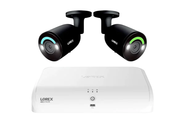 Fusion 4K+ Wired Security System with 2 Bullet Cameras